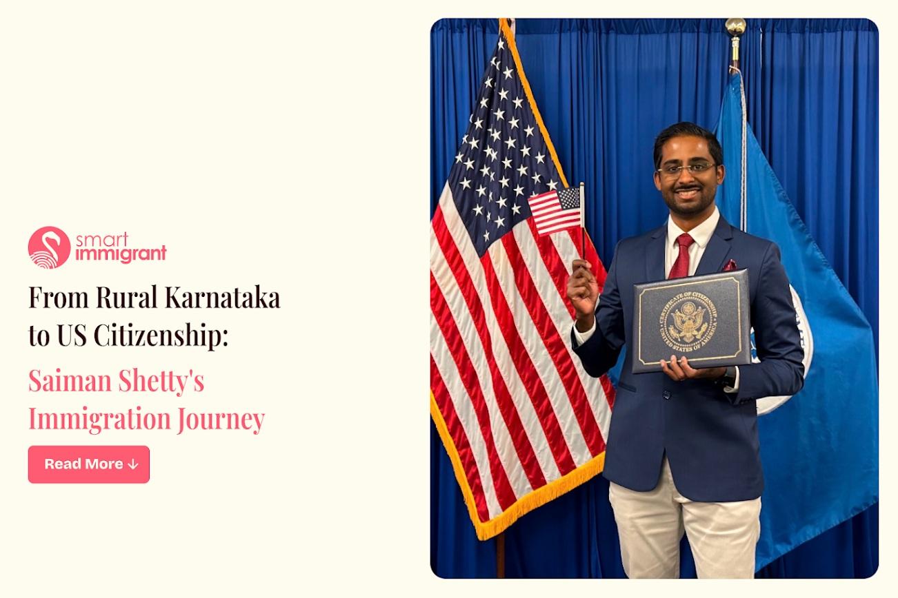 Saiman Shetty's Journey From India to America US Citizenship marks Saiman Shetty's immigrant journey