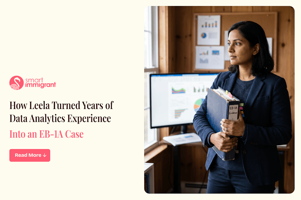 Leela EB-1A Success Story: Data Analyst’s Approval Journey Leela’s EB-1A Success Story in health insurance analytics