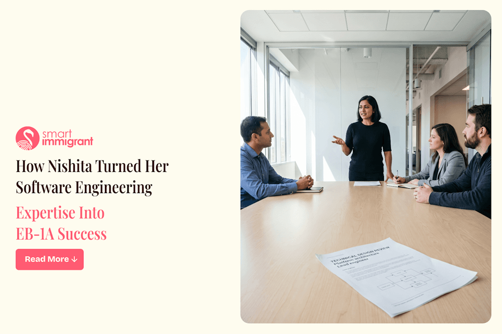 Nishita’s Journey From Tech to Approval Case Nishita’s EB-1A profile and healthcare tech career success