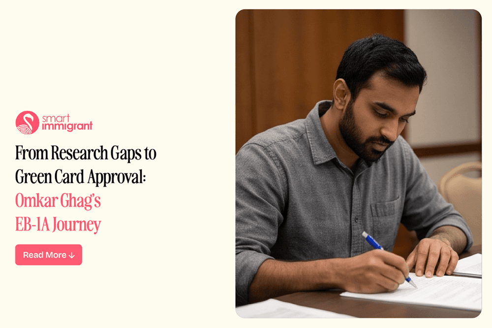 Omkar EB-1A Success Story: From Doubt to Approval Telecommunications Engineer Omkar’s EB-1A Approval Journey